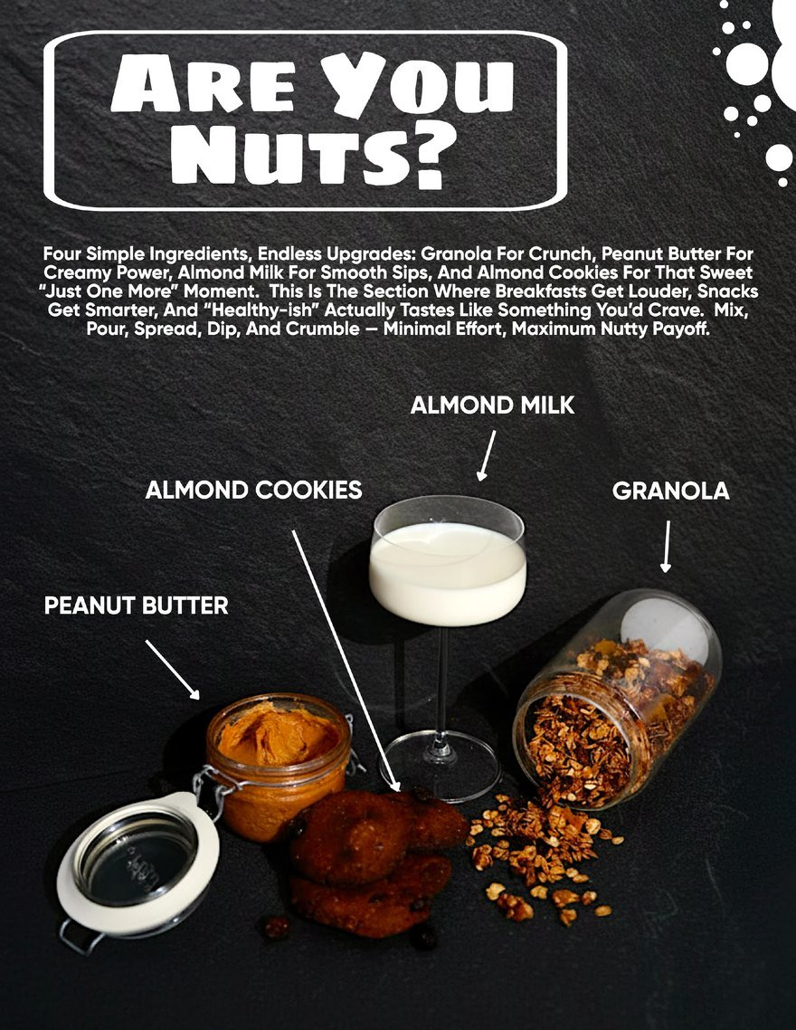 Are You Nuts? — free recipe guide of nutty breakfast and snack upgrades